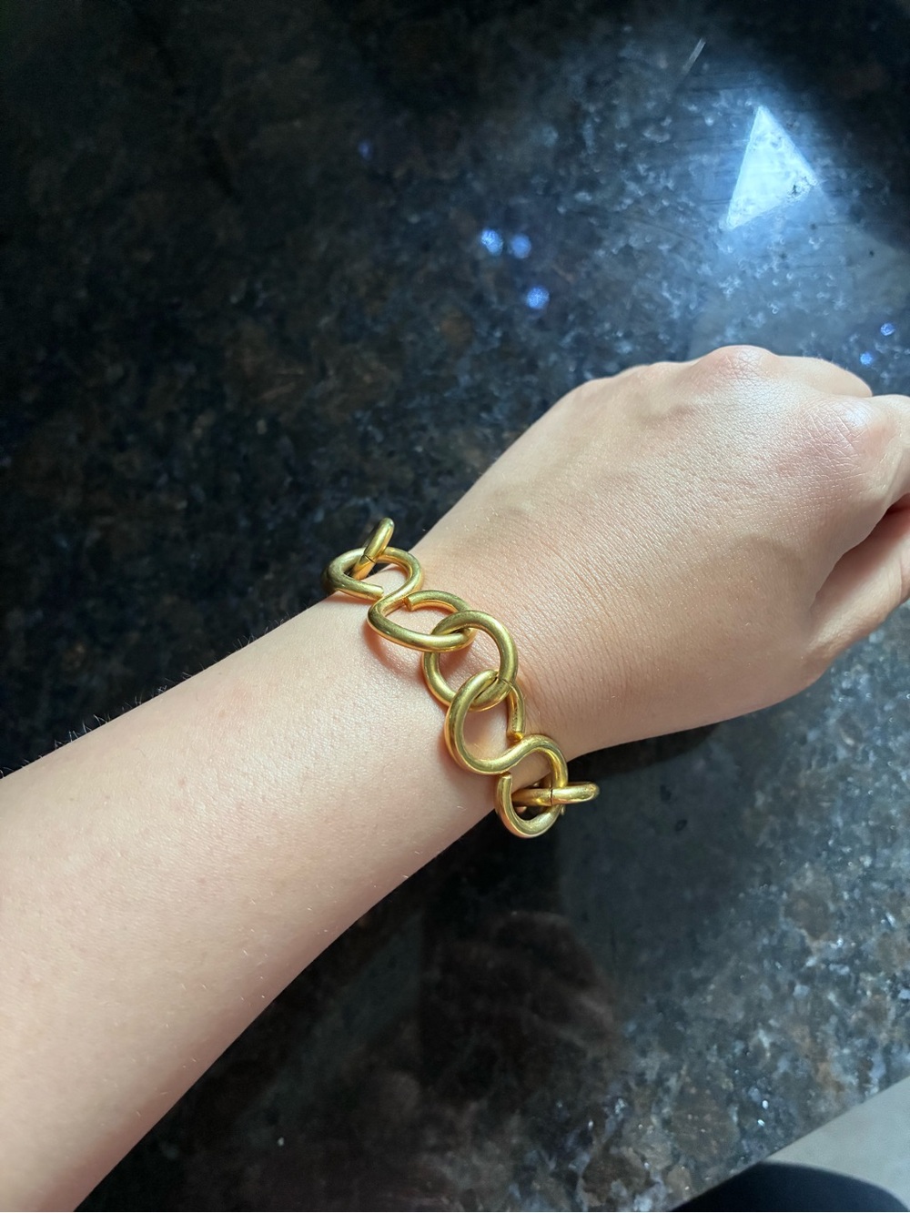 Martha Sturdy Chunky Gold Link Bracelet